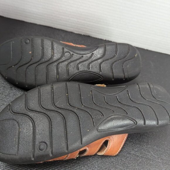 Comfy Faux Leather Sandals # 8 Open Toe - Picture 3 of 6